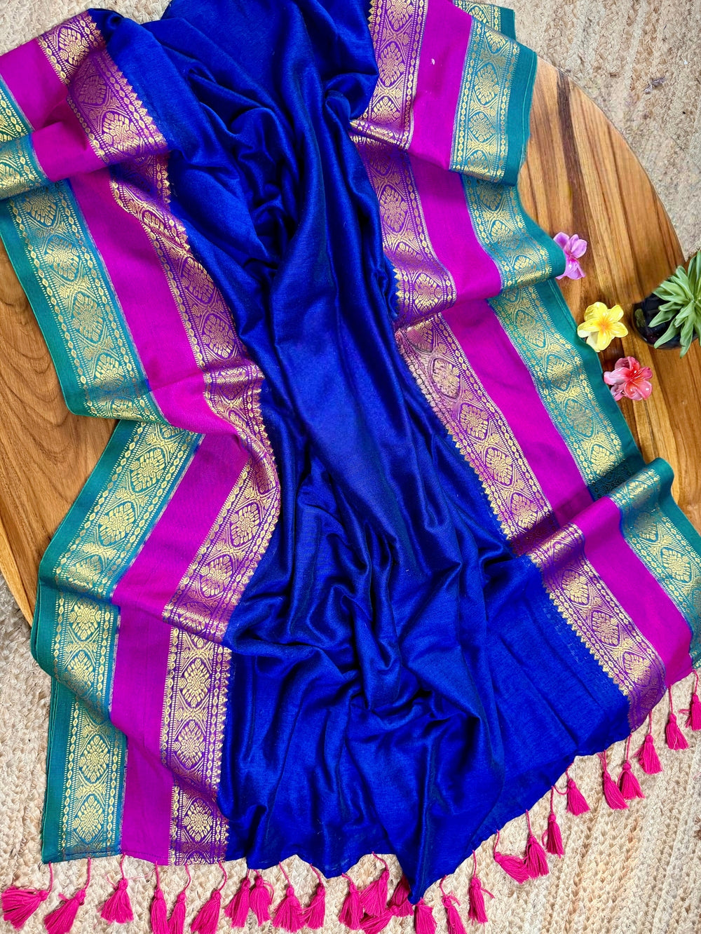 Mul cotton 120 courier zari boarder saree