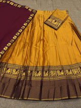 Chettinad style half sarees