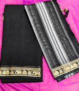 Narayanpeta Elephant Peacock Small boarder dress material