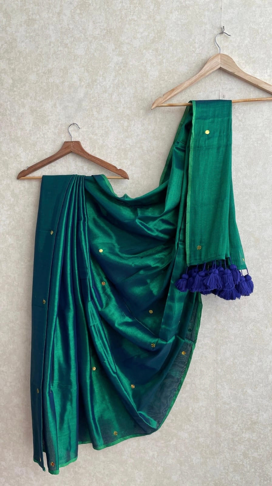 Raga tissue mul cotton saree