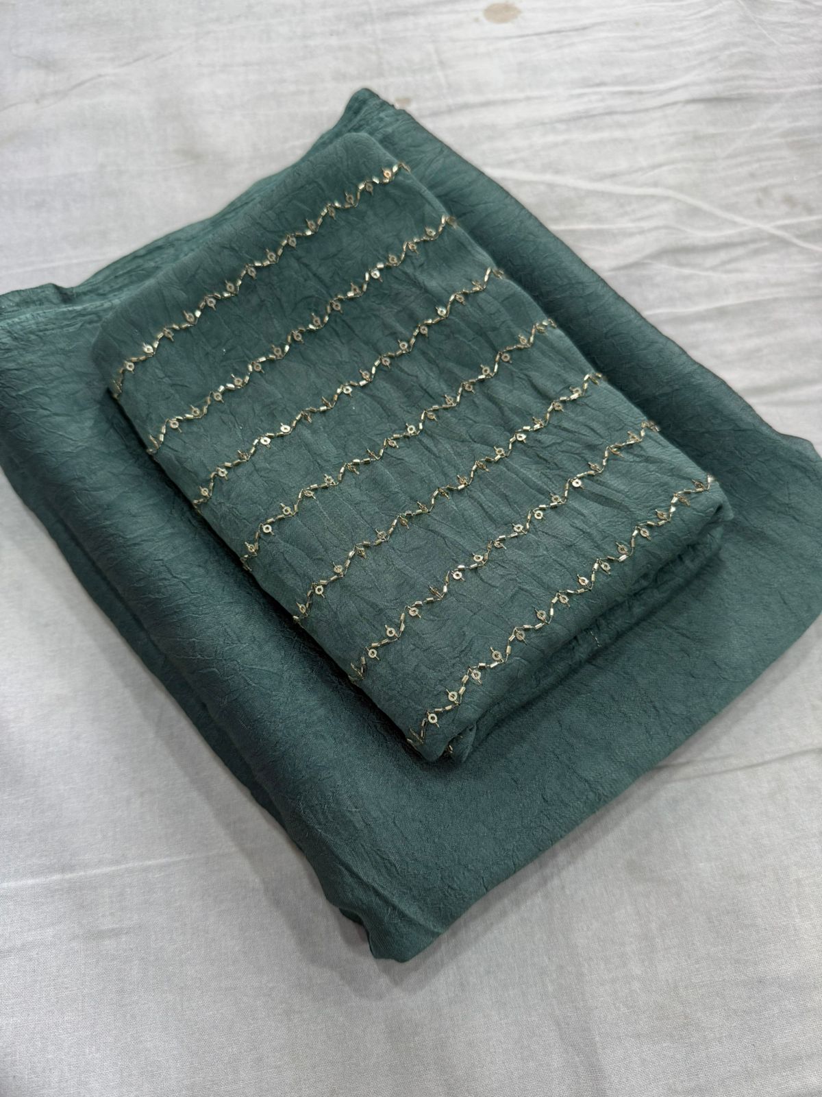 Rangoli crush with katli hand work