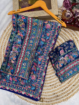 Premium Laya celeb inspired ajrak saree