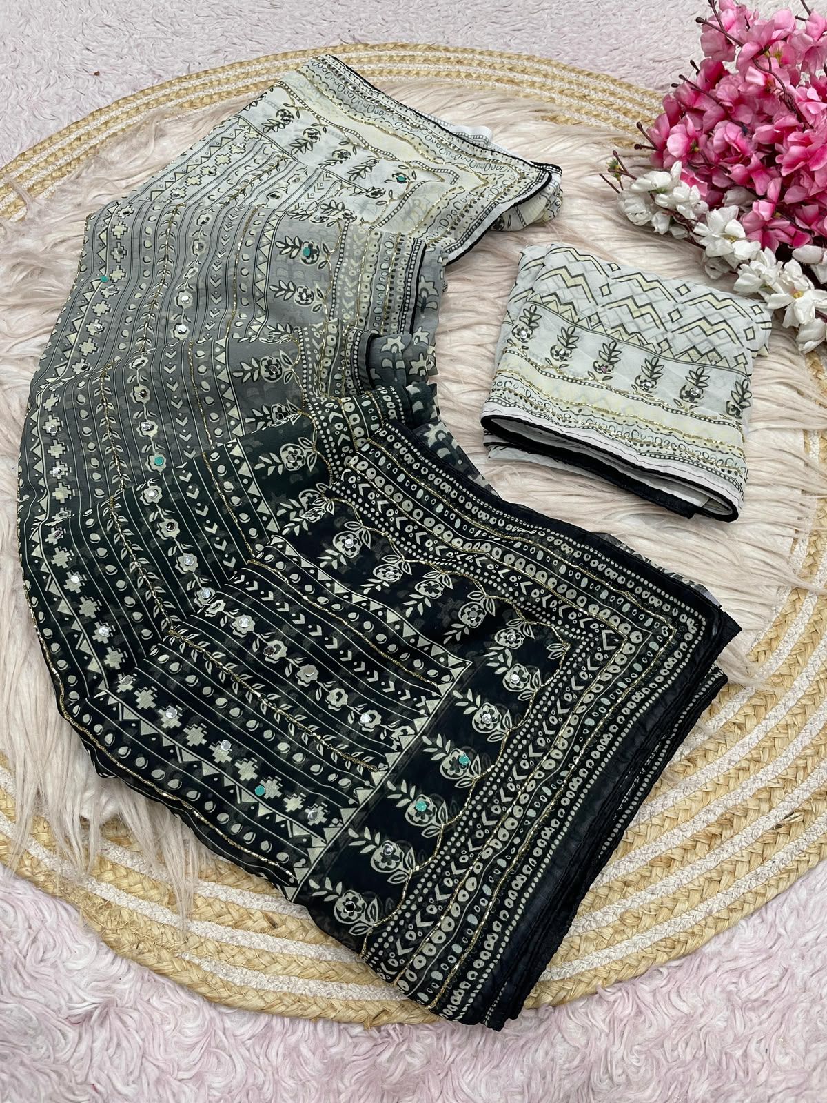 Kareena Kapoor inspired multi shade saree