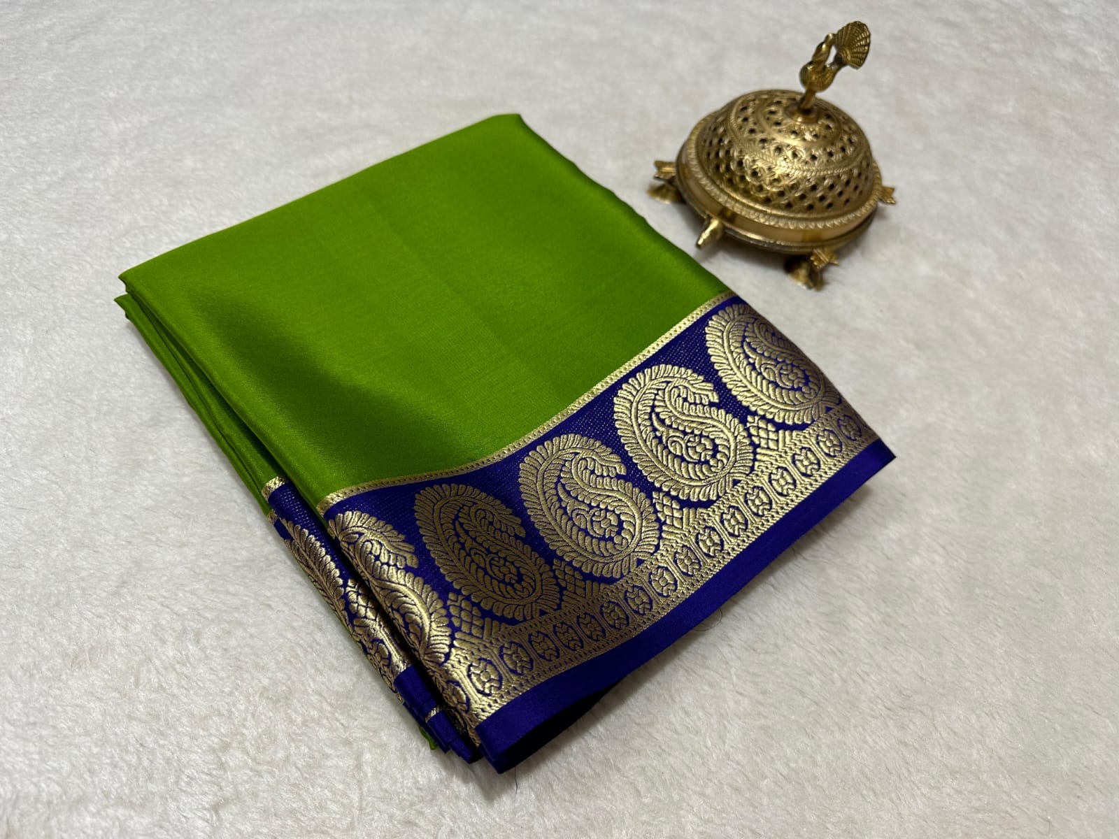 Mysore silk contrast budget friendly saree