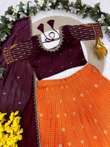 Gadwal style Half saree