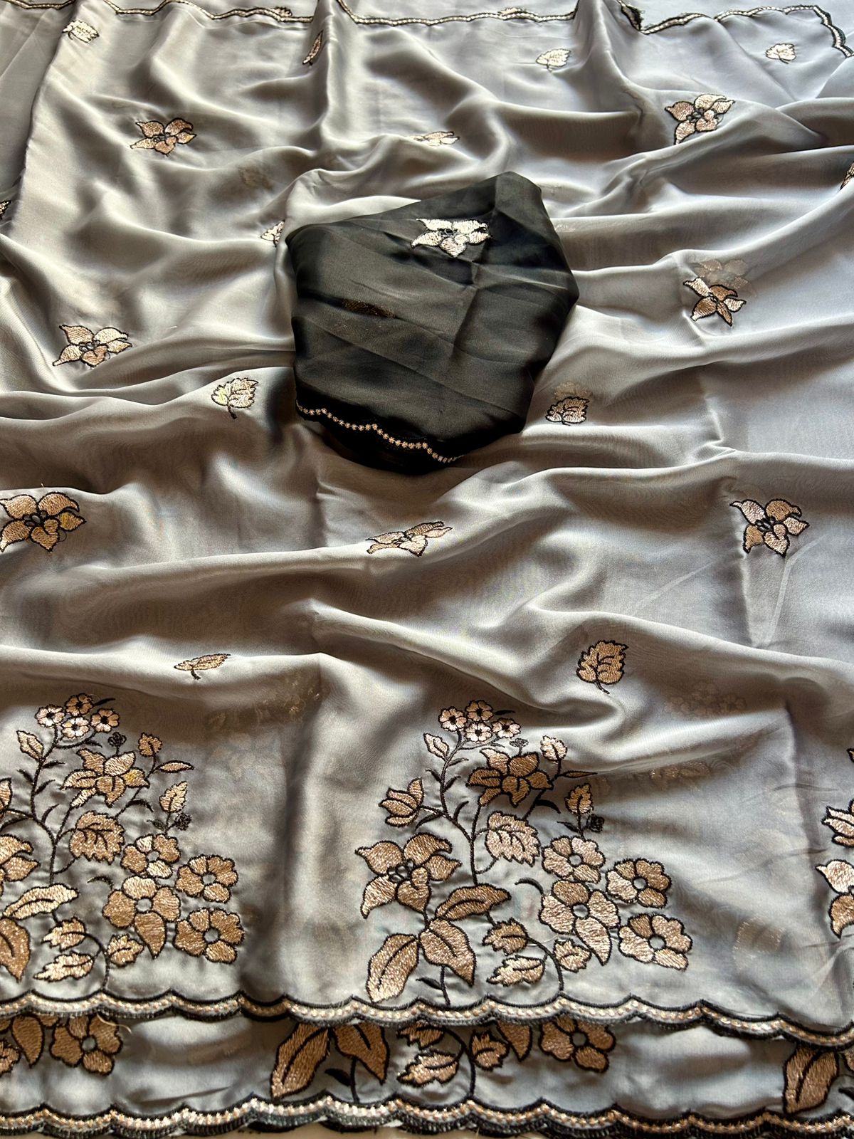 Rangoli silk heavy work saree