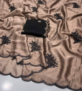 Rangoli silk saree embroidery buttis