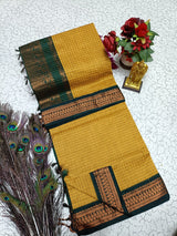 Kalyani pattu cotton checks saree