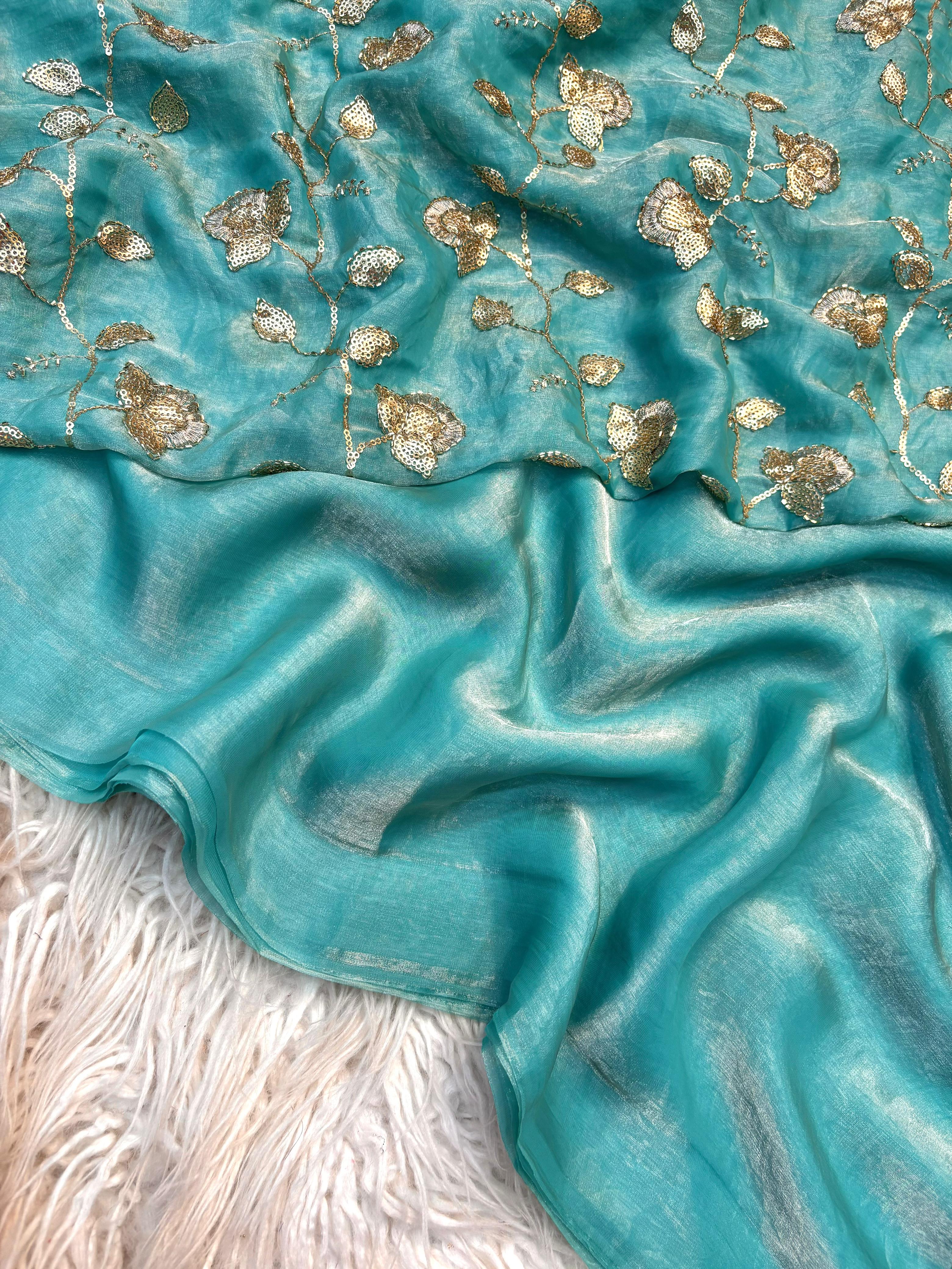 Space Silk party wear saree