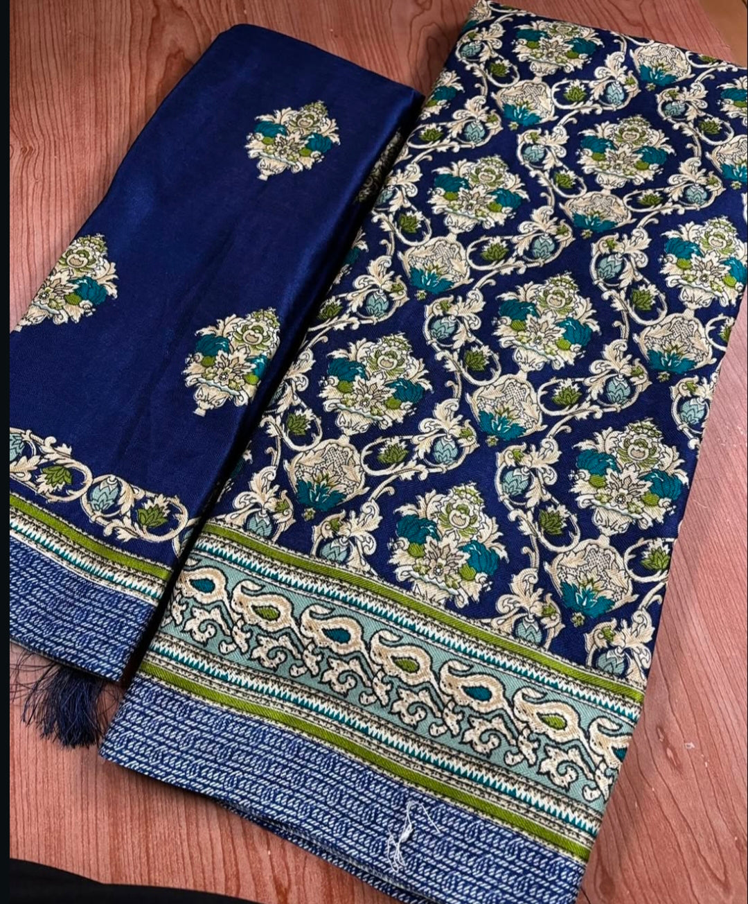 Original Pashmeena saree with Shawl