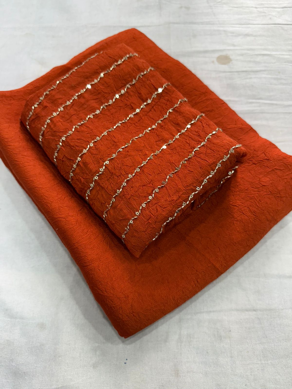 Rangoli crush with katli hand work