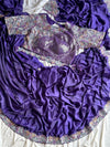 Premium ultra violet desinger one minute saree