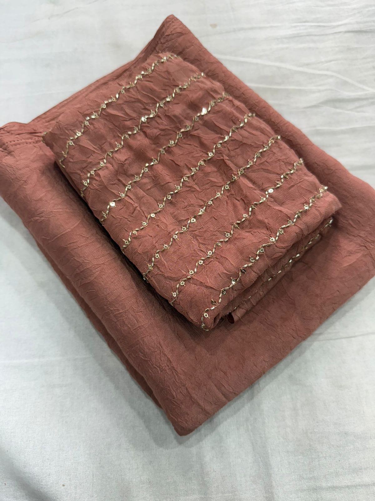 Rangoli crush with katli hand work