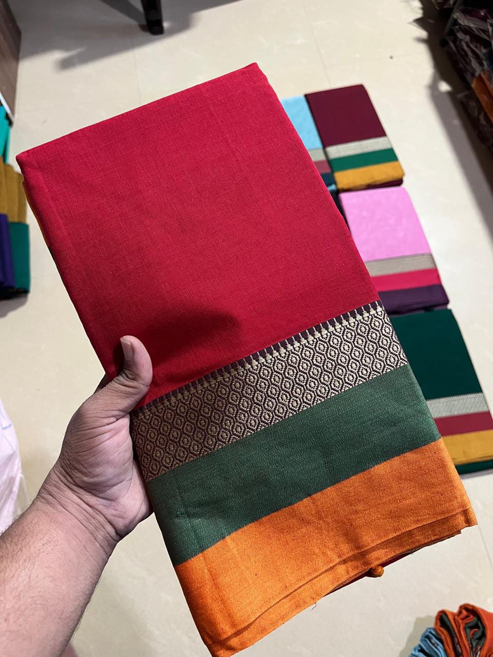 Narayanpeta cotton maharani boarder saree