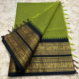 Chettinadu Pure Cotton kanchi zari Saree