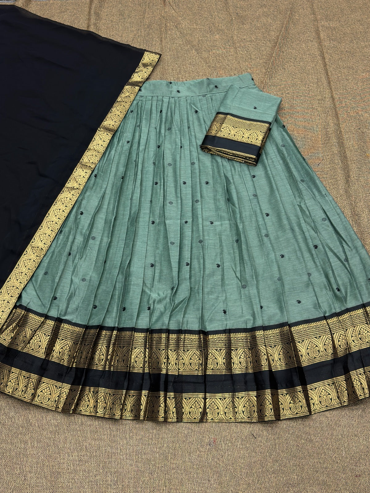 Chettinad style half sarees