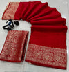 Kanjivaram style soft silk saree