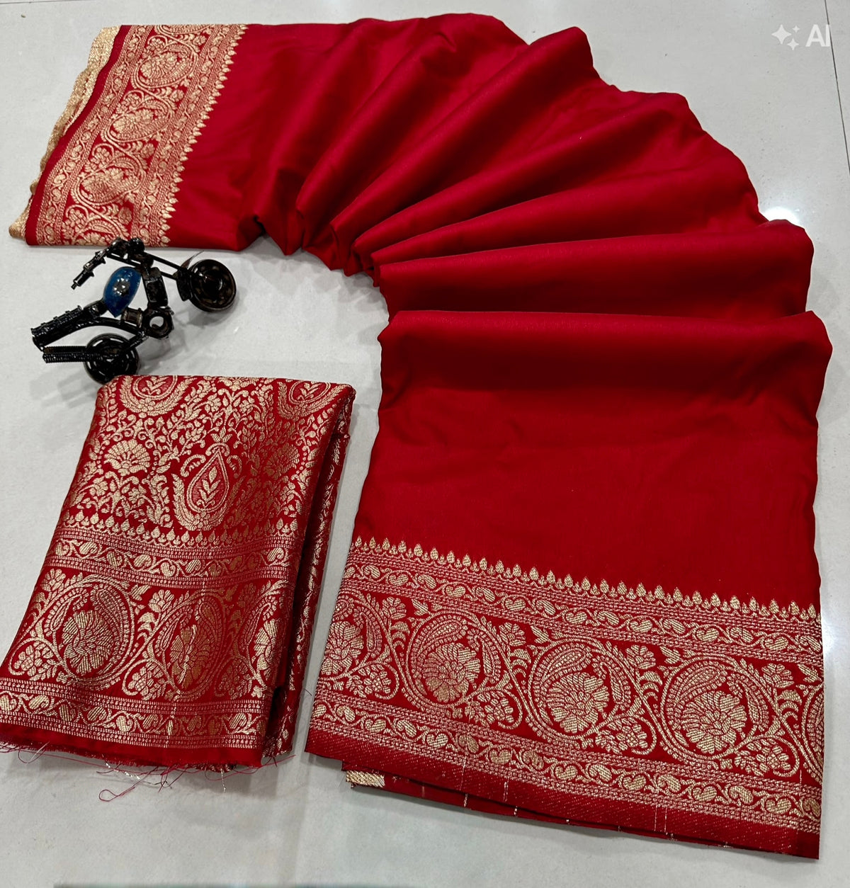 Kanjivaram style soft silk saree