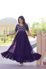 Party wear designer long frock