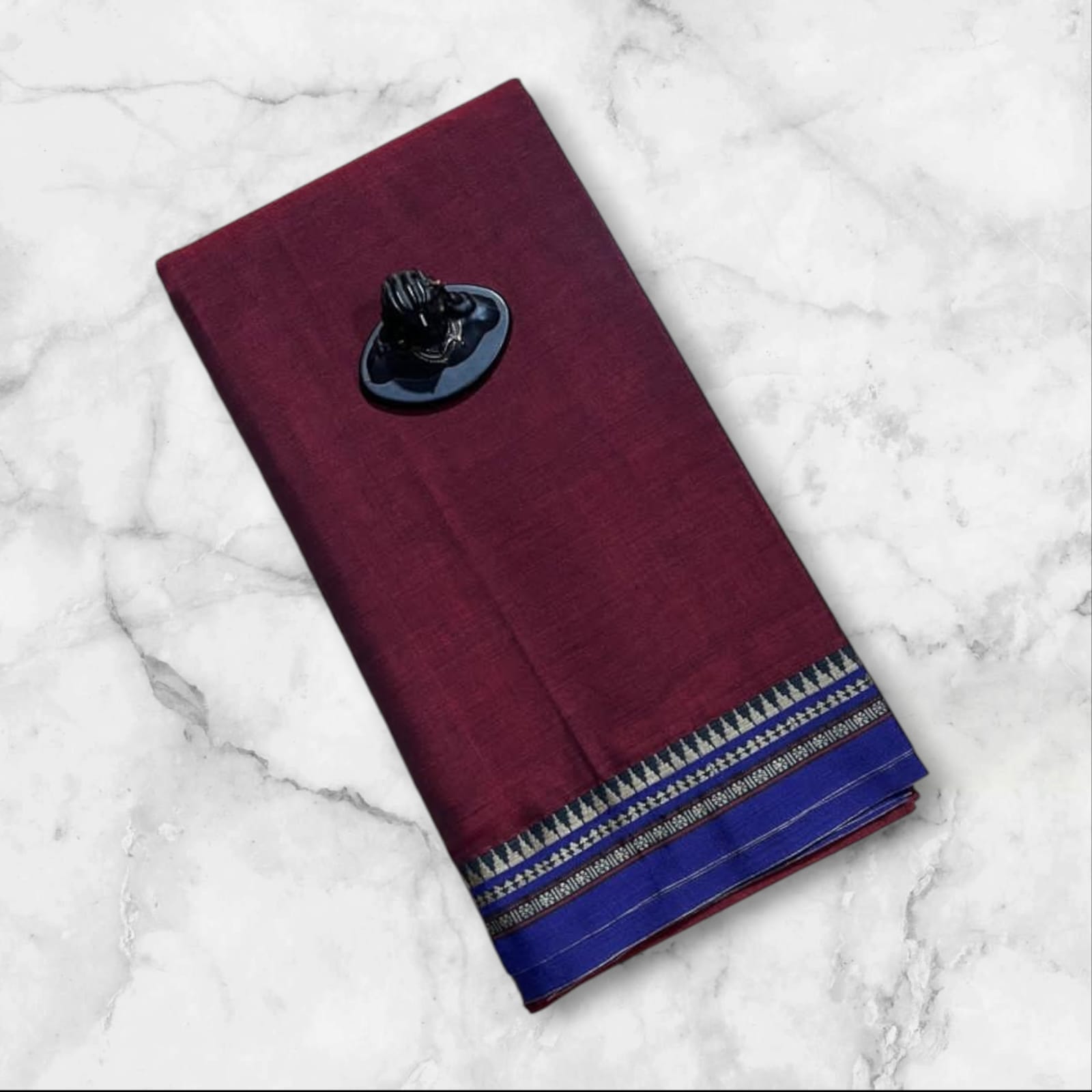 Narayanpeta Nizam boarder mercerised cotton saree