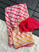 Pure butter georgette saree