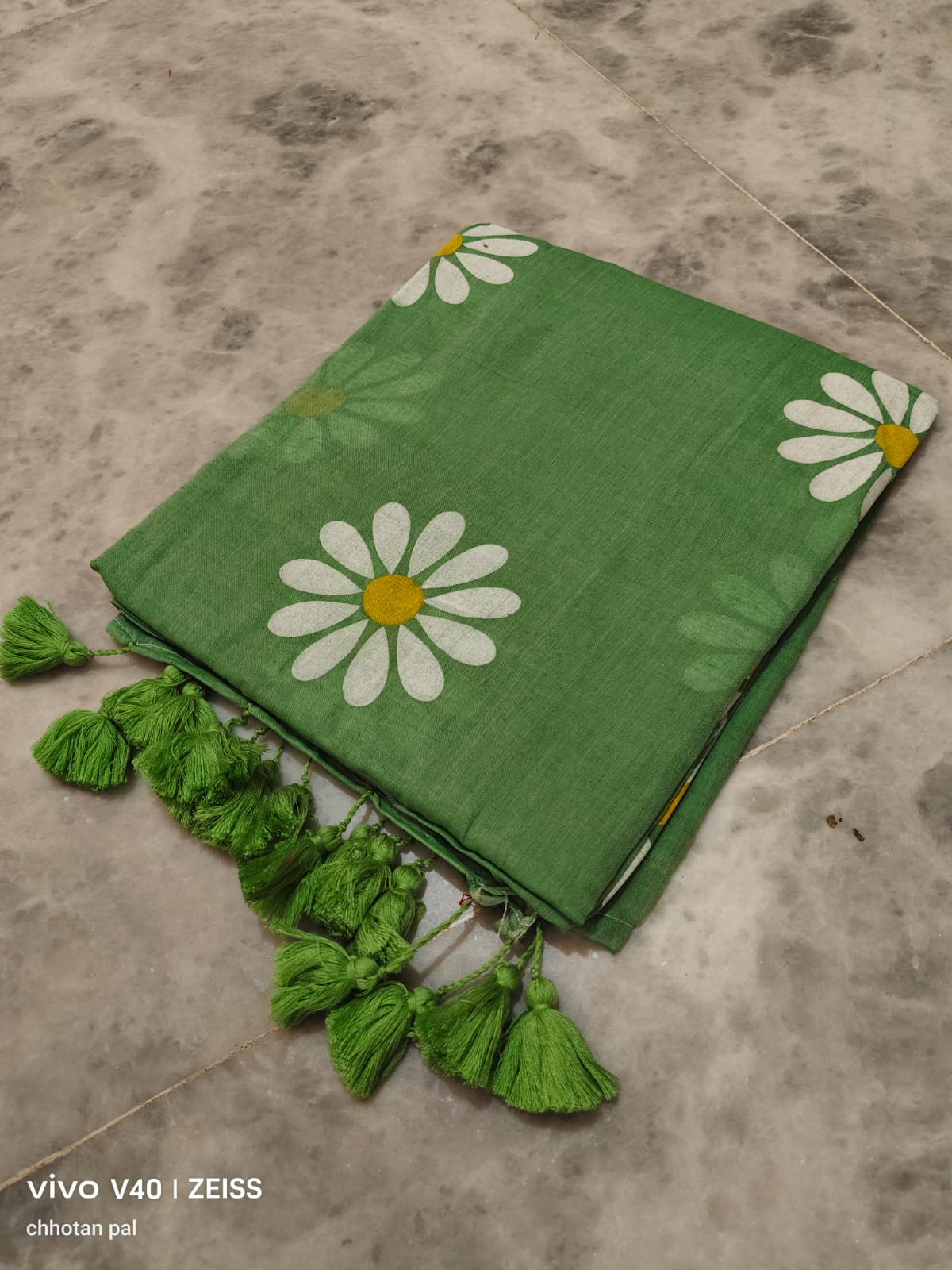 Pure Mul cotton sunflower 🌻 handpainted saree