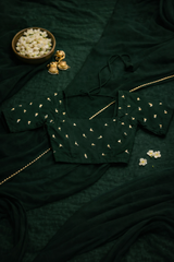 Meera Customised Georgette saree and heavy work blouse