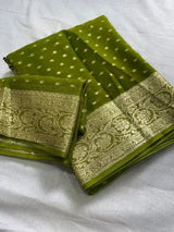 Pure Viscose georgette saree