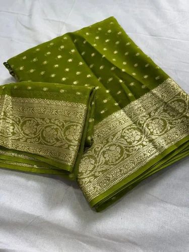 Pure Viscose georgette saree
