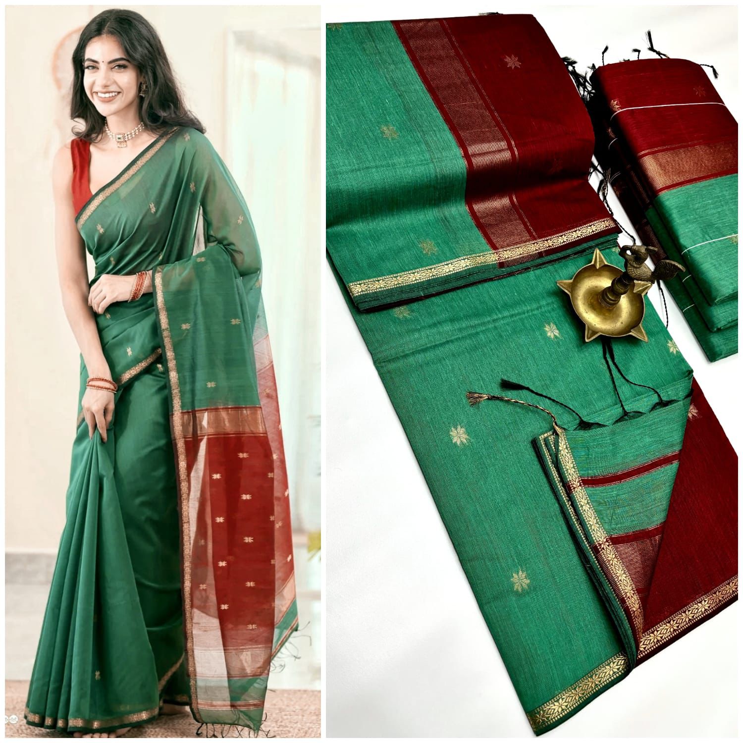 Maheswari Silk Cotton Saree