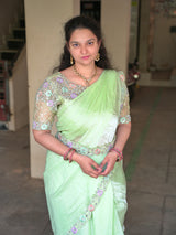 Designer Partywear fully stitched ready to wear saree