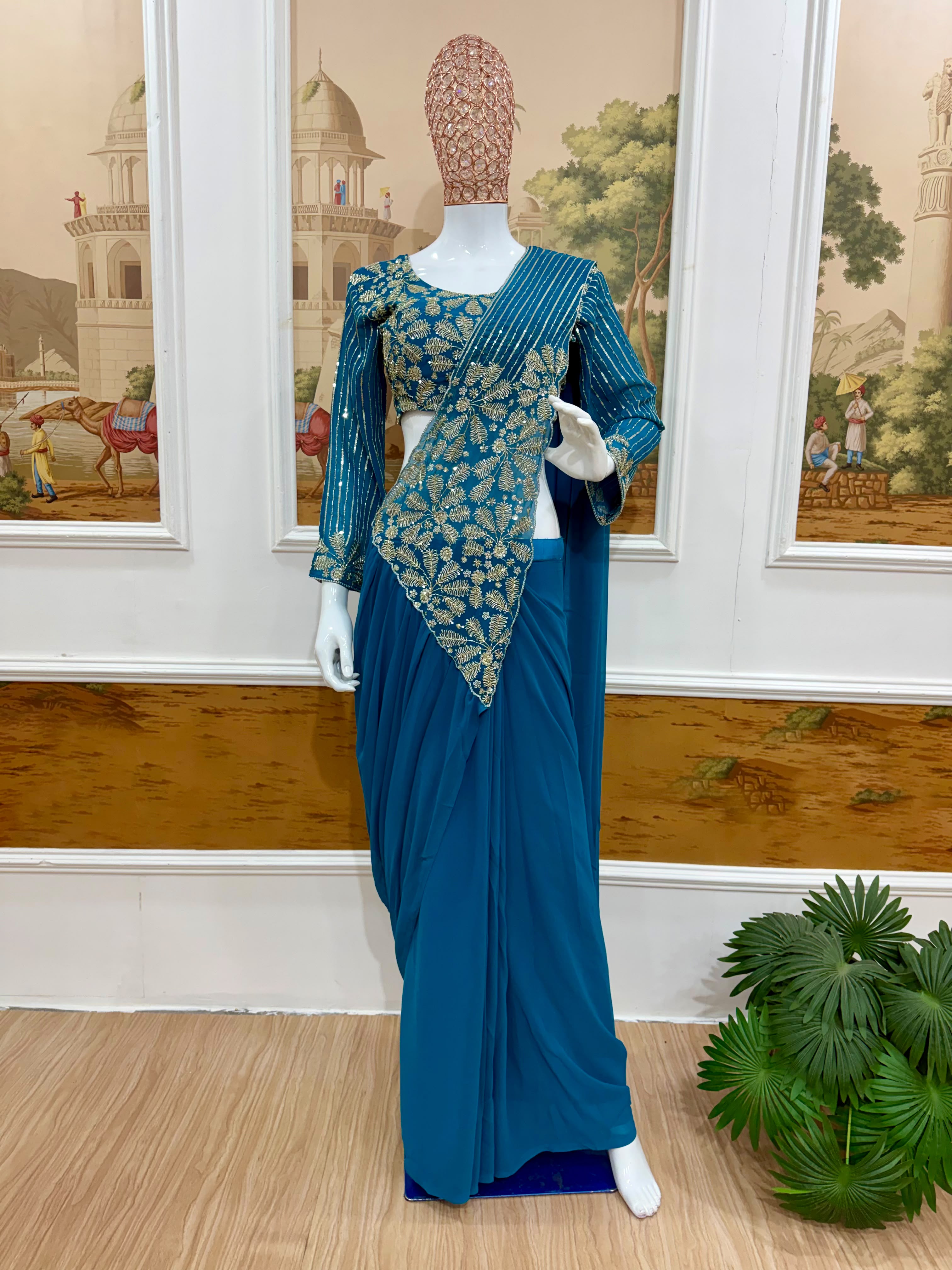 Ready to wear one minute saree