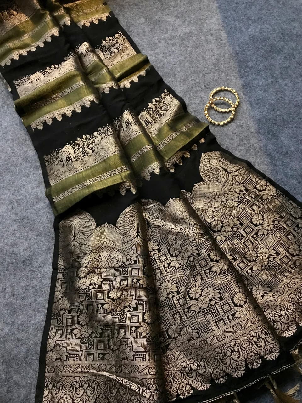 Kaddi viscose tissue saree