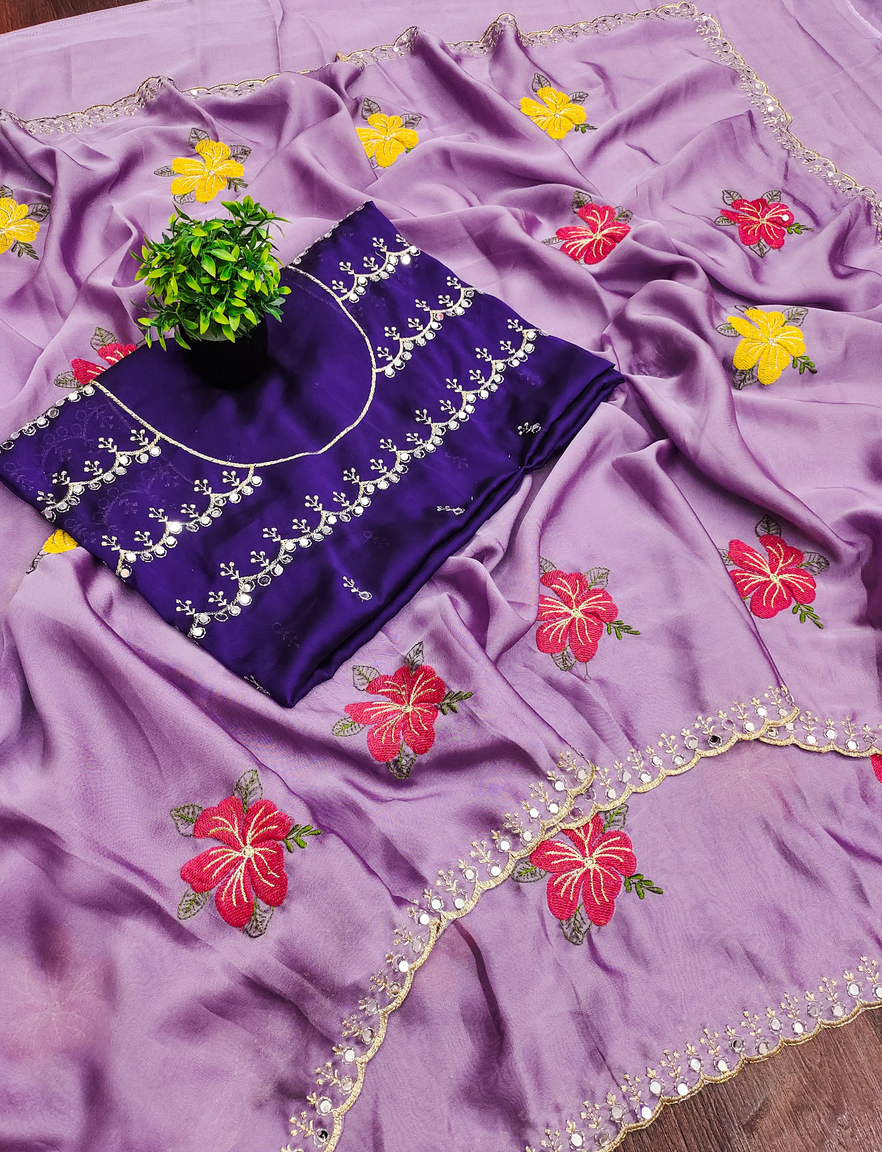 Soft rangoli silk saree