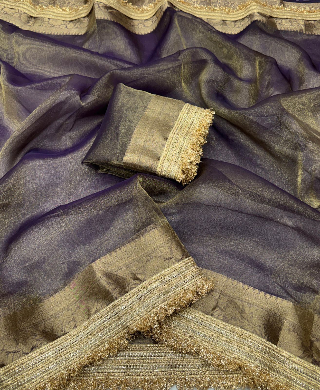 Banarasi Premium glass Tissue Silk saree