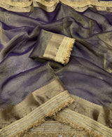 Banarasi Premium glass Tissue Silk saree