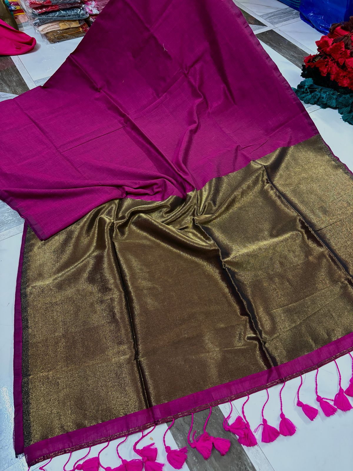 Nayanthara Inspired Khadi Saree