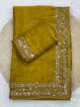 Space silk sequence party wear saree