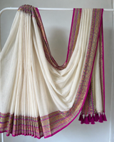 Mul cotton 120 courier zari boarder saree