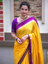 Chinnon weaving check saree with bentex boarder