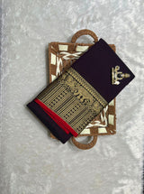 Narayanpeta Mercerised Cotton saree elephant boarder