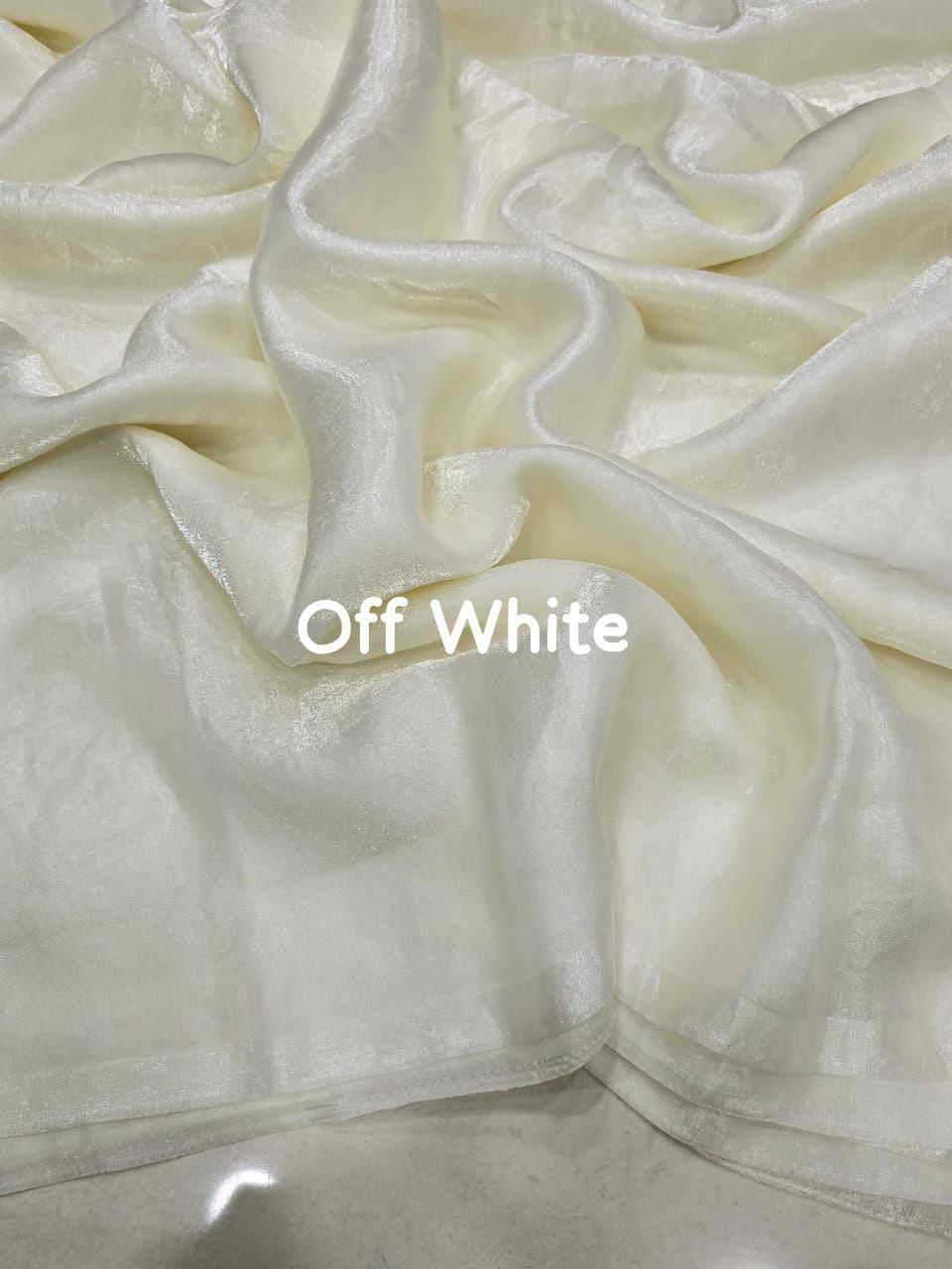 Plain Space silk dual tone saree