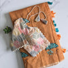 Premium Chanderi Silk Saree Fully Stitched blouse