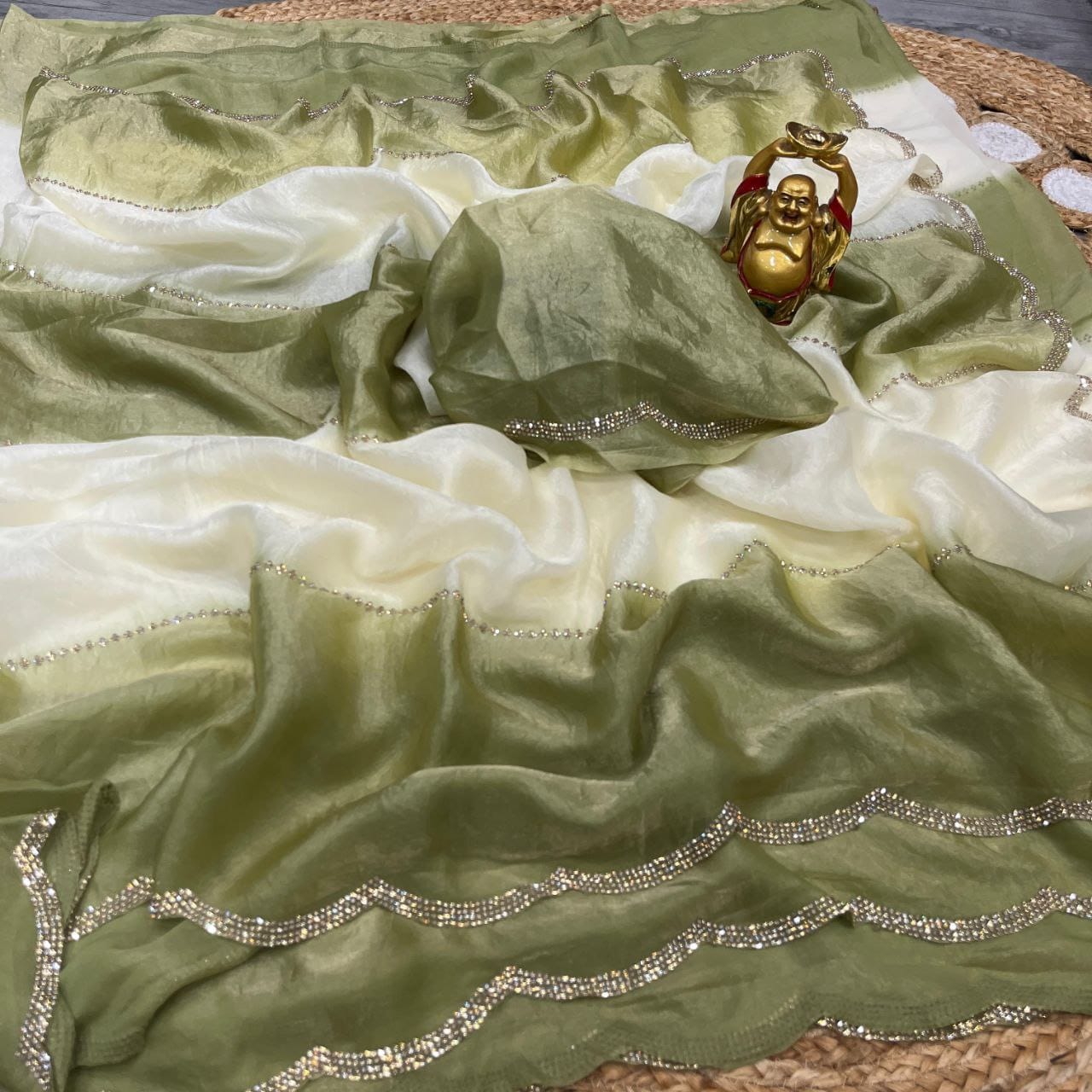 Cotton candy space silk saree