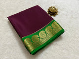 Mysore silk contrast budget friendly saree