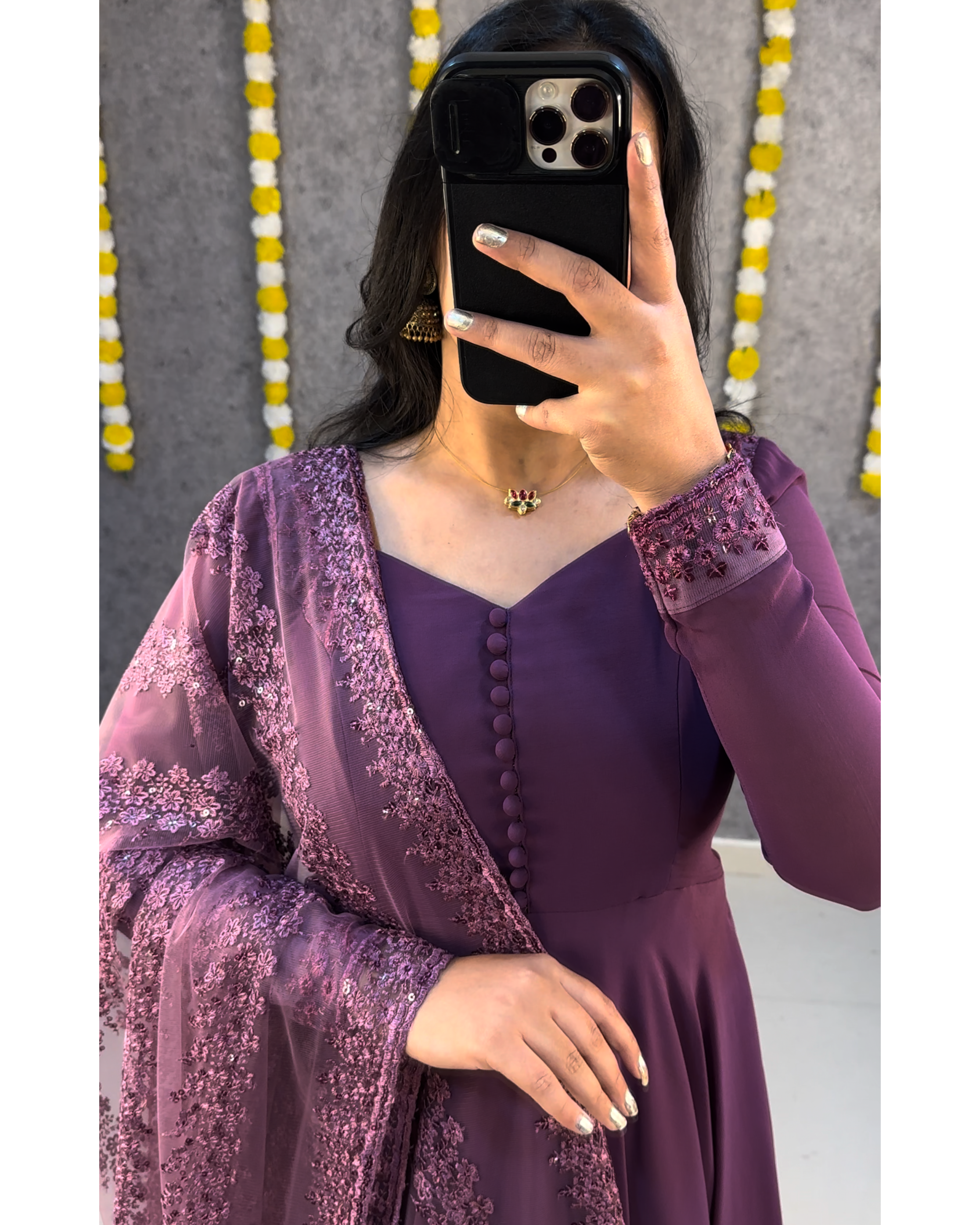 Beautiful Georgette Gown with Duppatta