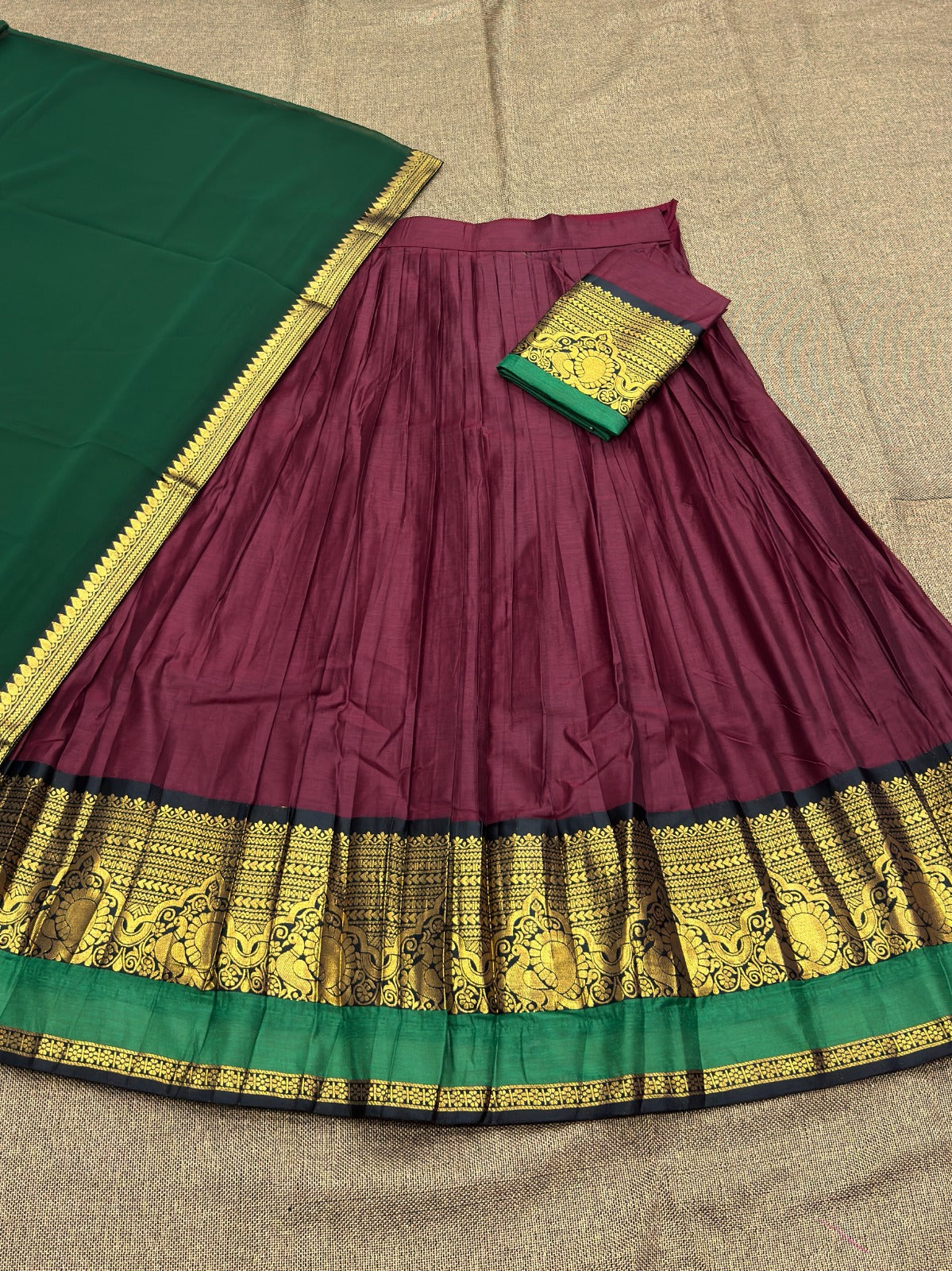 Chettinad style half sarees