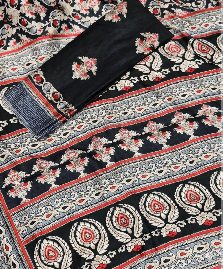Original Pashmeena saree with Shawl