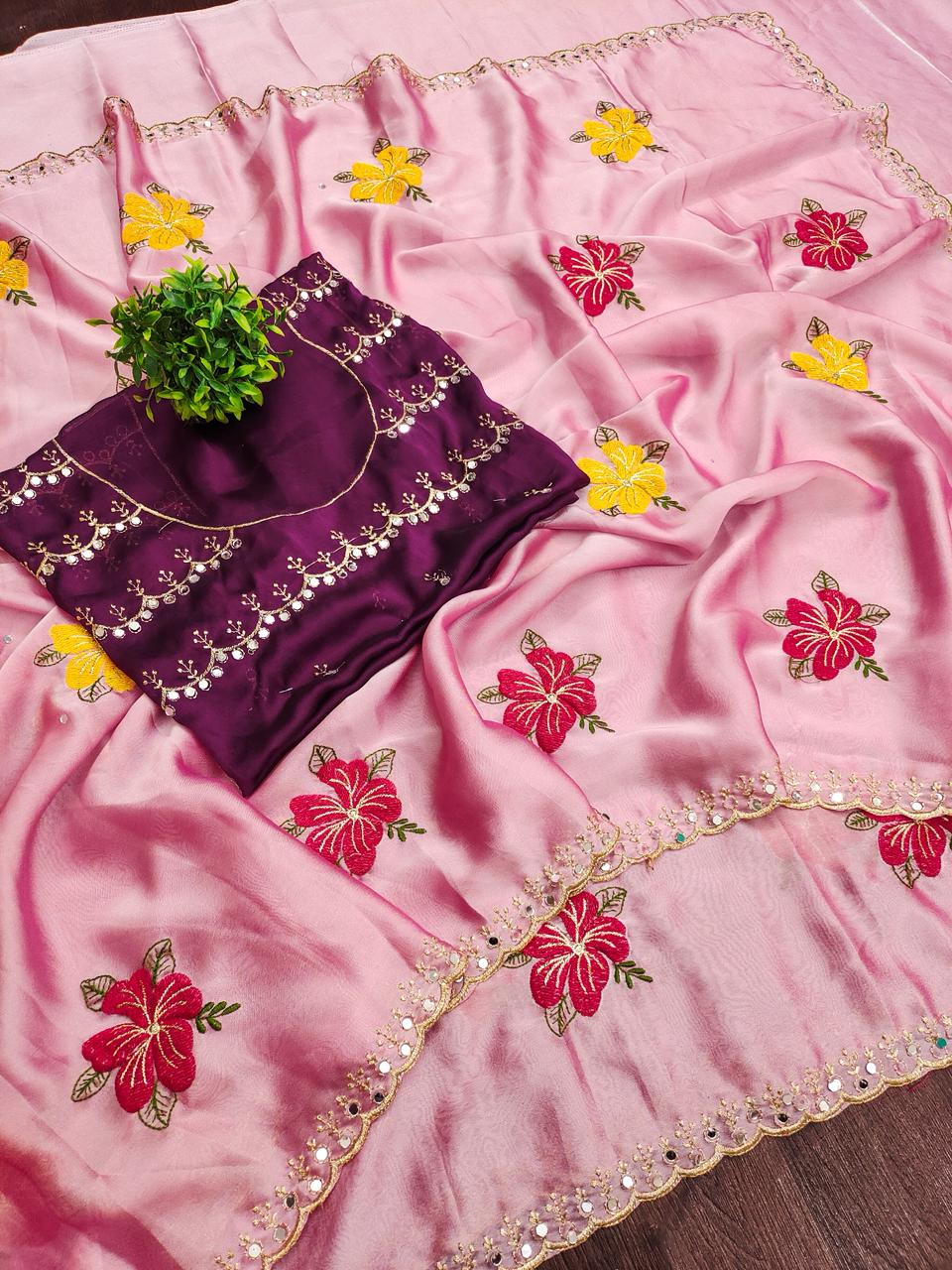 Soft rangoli silk saree