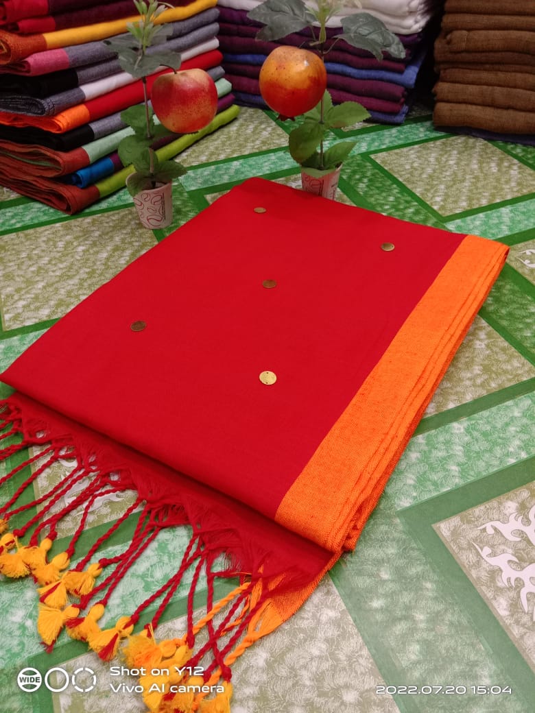 Khadi cotton gini work saree
